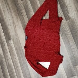 Chocolate  Red Sweater Size Large